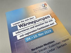 Veranstaltungsreihe „Woche der Wärmepumpe“ 04.-10.11.2024